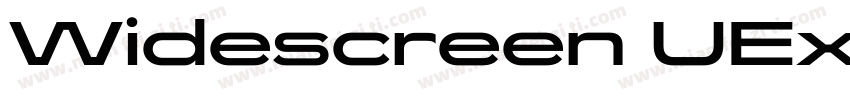 Widescreen UEx Blackl字体转换